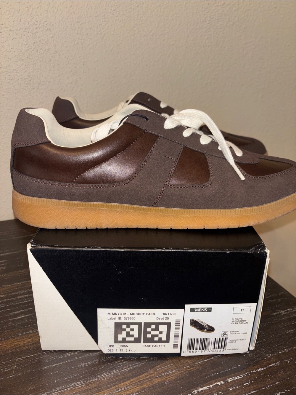 Madden NYC Men’s Brown Low-Top Sneakers with Gum Sole - Casual Everyday Style
